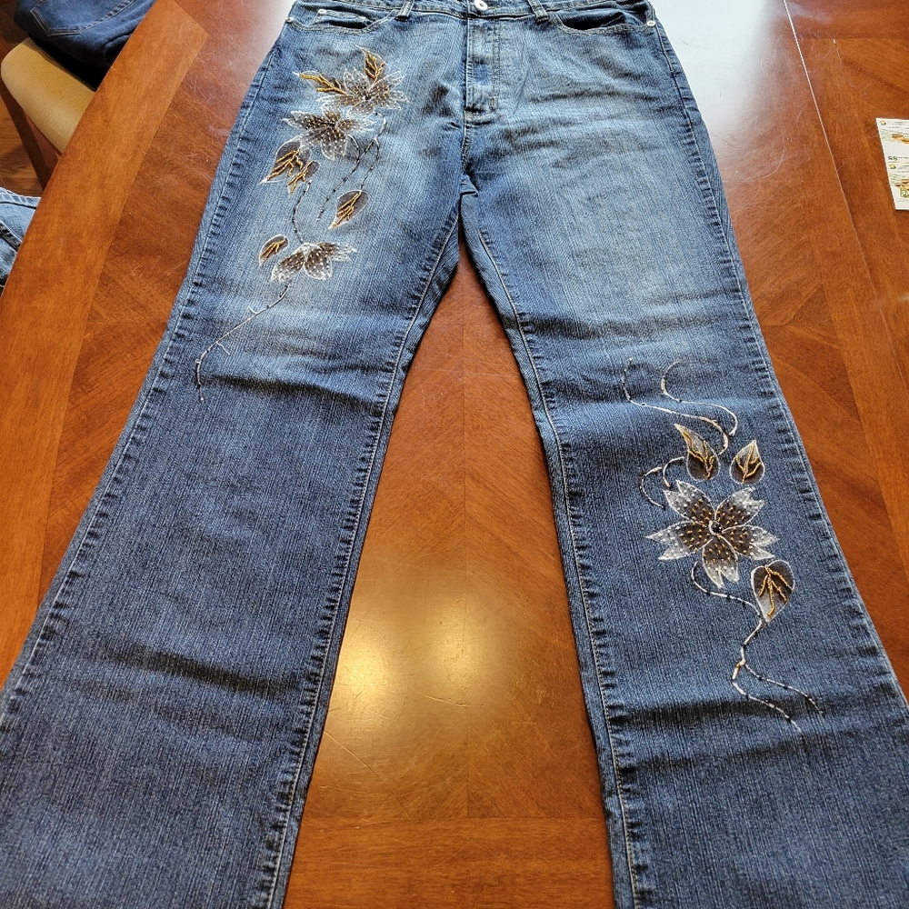 Embroidered jeans